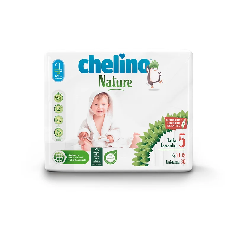 Pañales T5 13-18 kg Chelino Nature 30 Uds