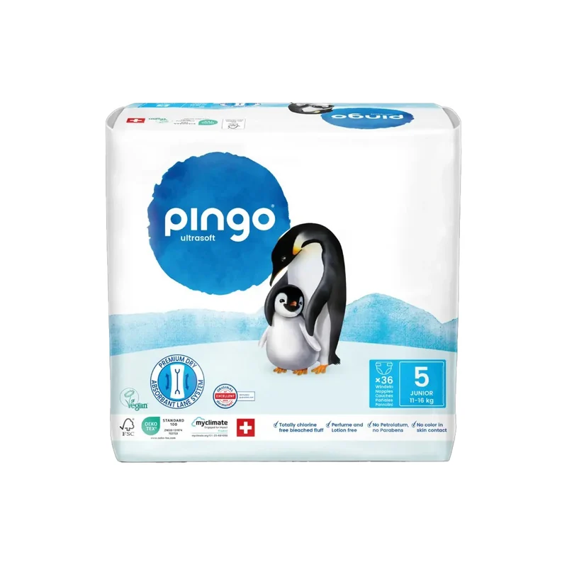 Pañales T5 (11-16 kg) Pingo 36 Uds