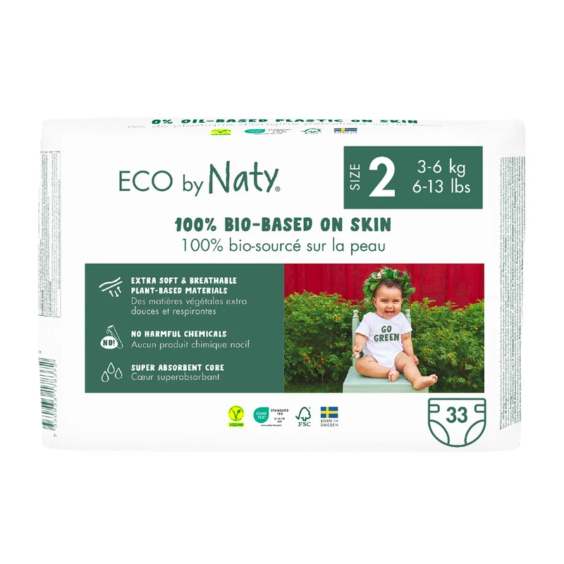 Pañal Nº 2 3-6 kg Naty 33 Uds