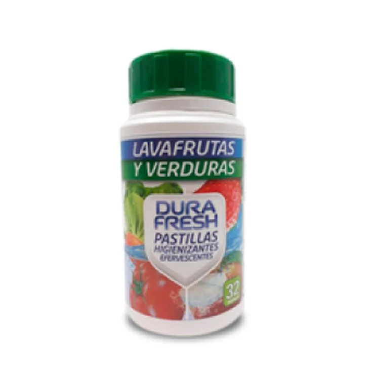 Lavafrutas y verduras pastillas Durafresh 32u