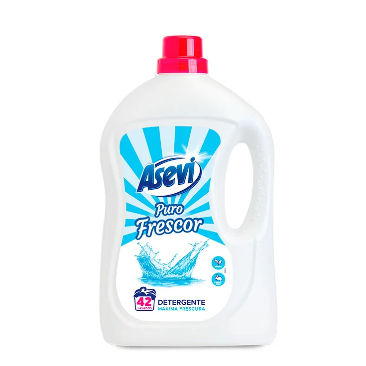 Detergente líquido frescor puro Asevi 42 d