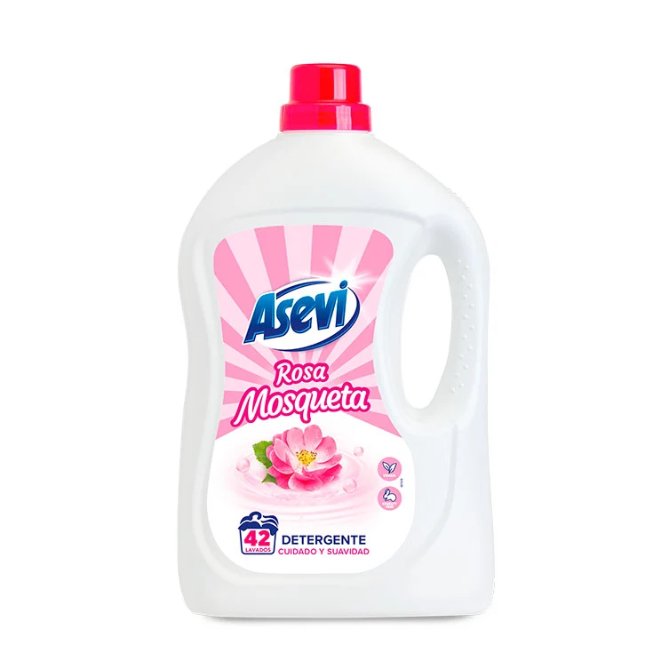 Detergente líquido rosa mosqueta Asevi 42d