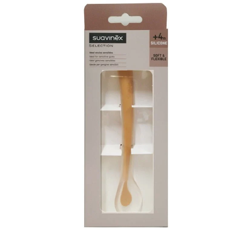 SUAVINEX Cuchara de Silicona para Bebé Naranja