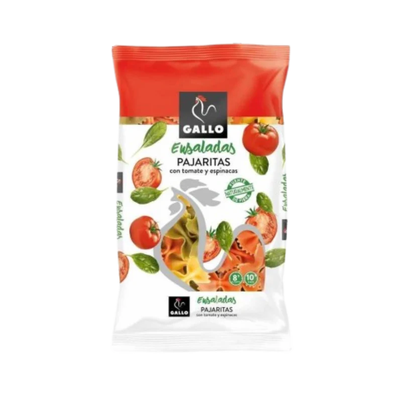 Gallo Pajaritas con Tomate y Espinacas