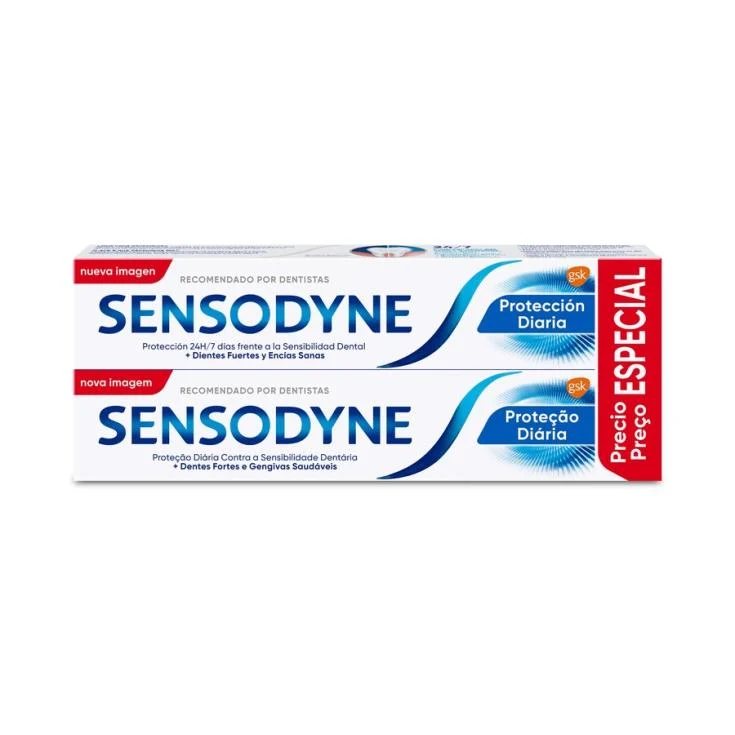 Dentífrico duplo protecc diaria Sensodyne p2 75ml/u