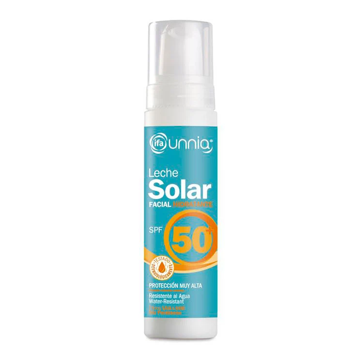 Leche solar hidratante facial spf 50 Ifa unnia 50ml
