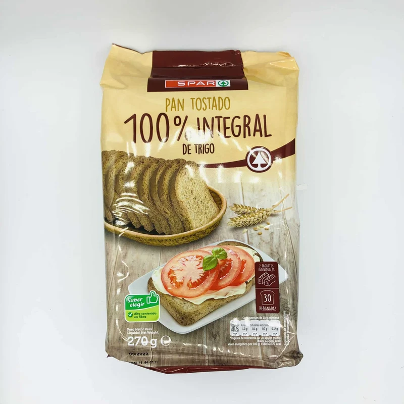 Pan Tostado Integral SPAR