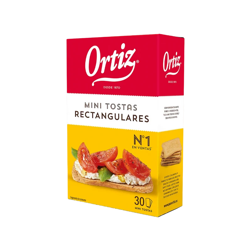 Mini Tostas Rectangulares Ortiz