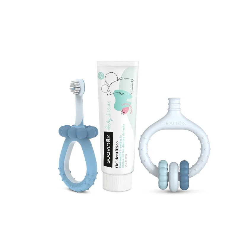 Suavinex Mi Primer Set Cuidado Dental +0M Azul