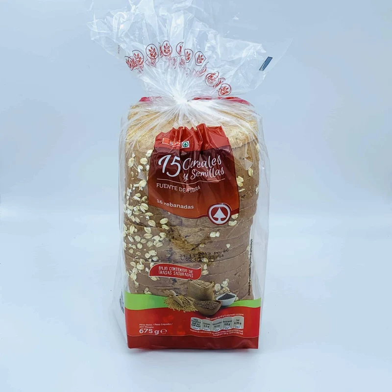 Pan de Molde con 15 Cereales y Semillas SPAR
