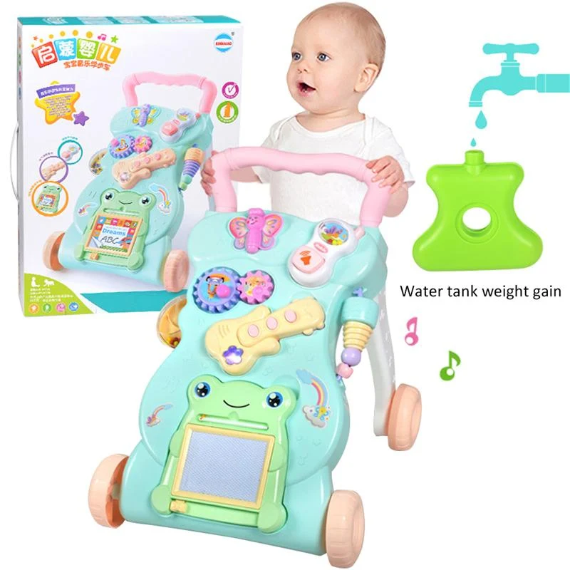 Multifunctional Baby Stroller Walker with Music Babies Learn to Walk and Stand Preventing Rollovers